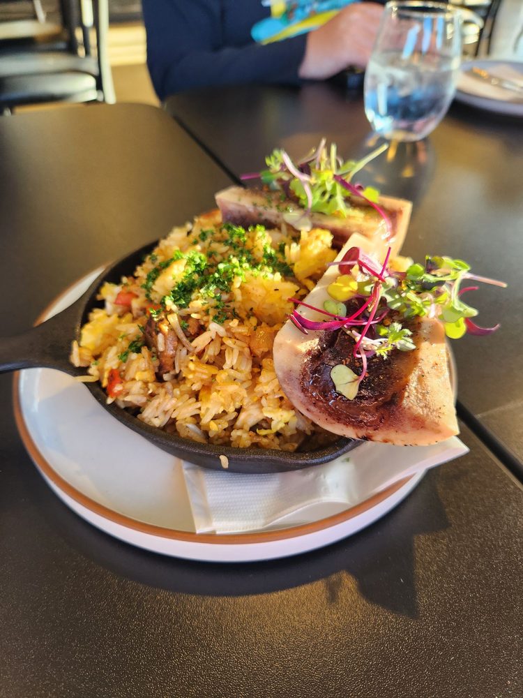 Bone marrow fried rice at Runam Garden